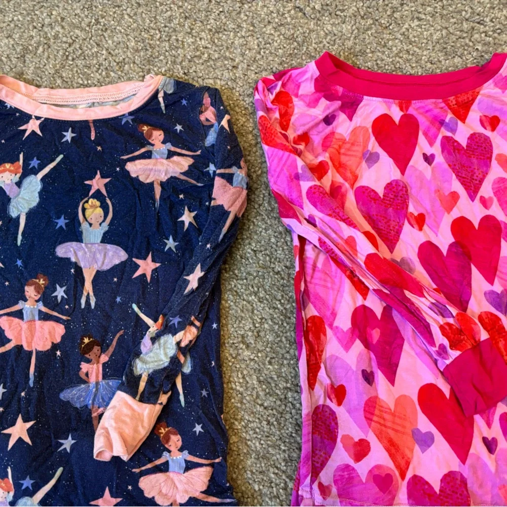 Little Sleepies Pink and Navy Pajama 2 Sets size 3T